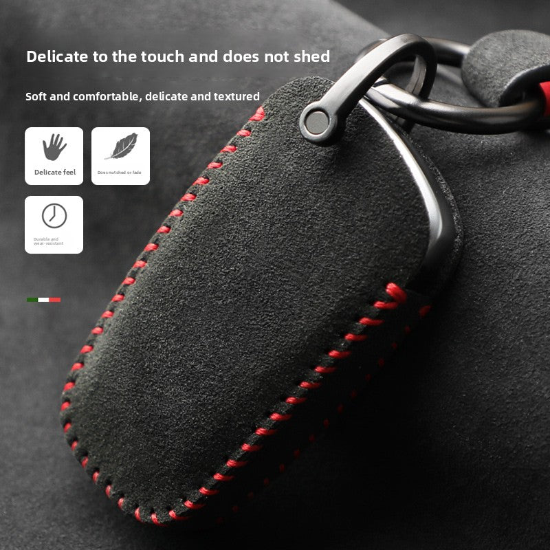 BMW Suede Leather Key Fob Cover