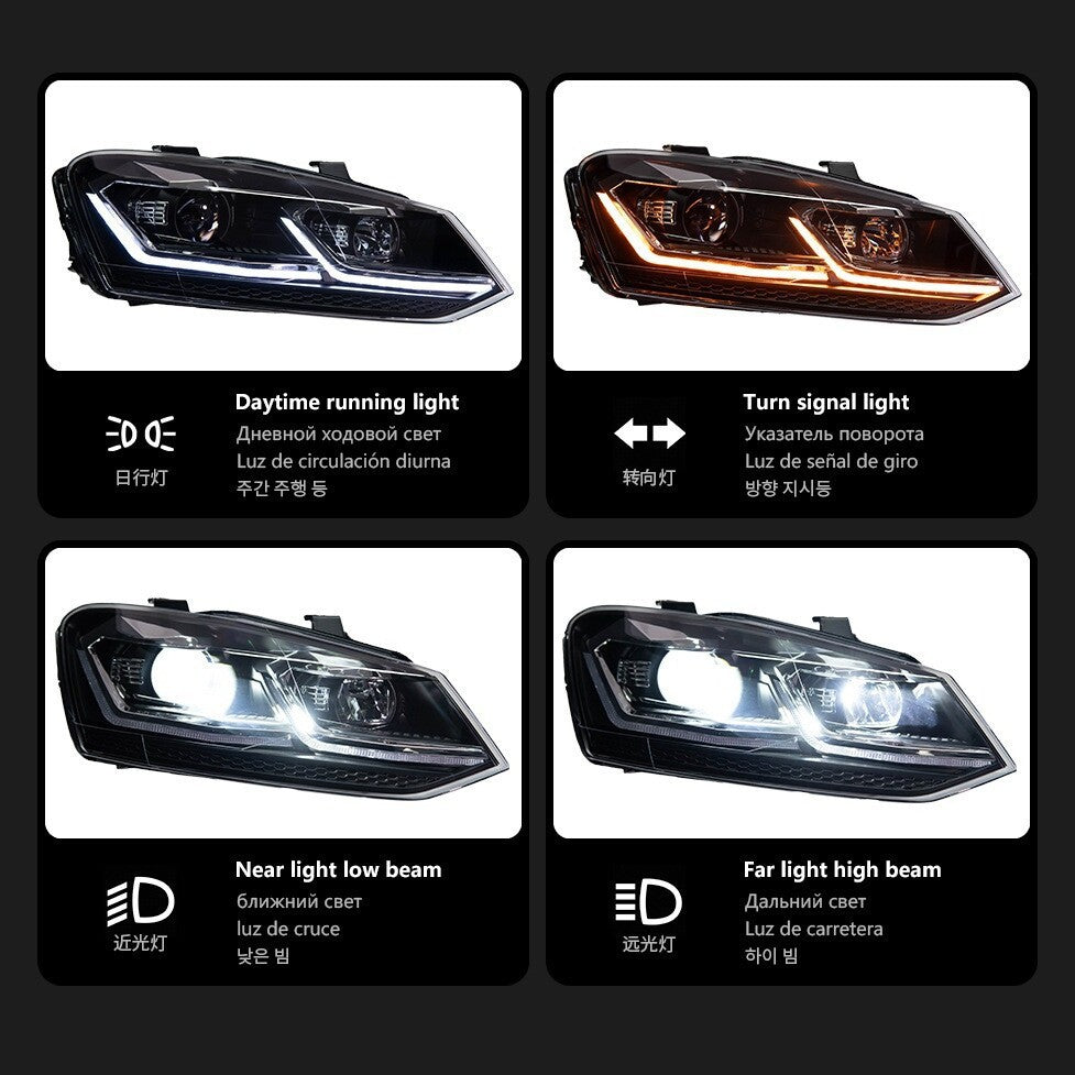 LED Headlight Assembly for Volkswagen Polo
